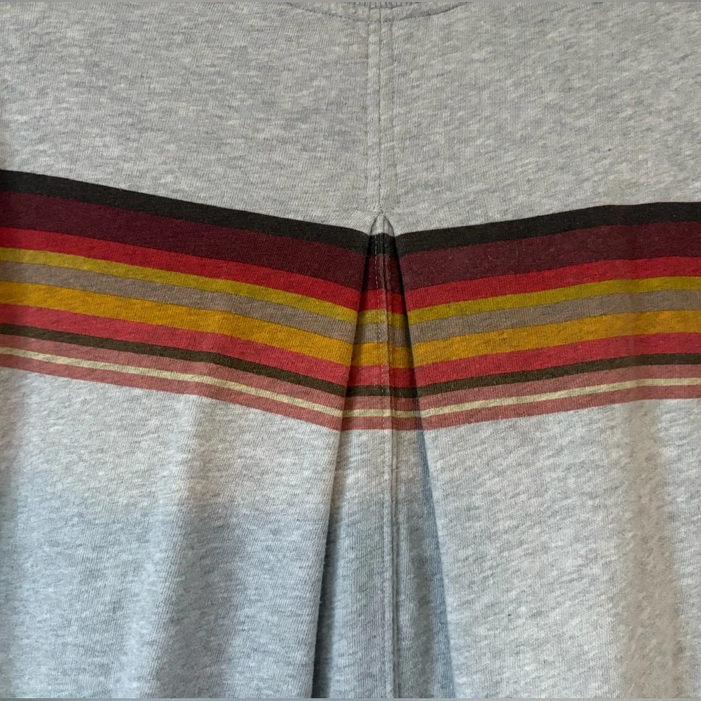 RARE Free People Sweatshirt Dress with Striped Accent - EUC - Picture 3 of 9